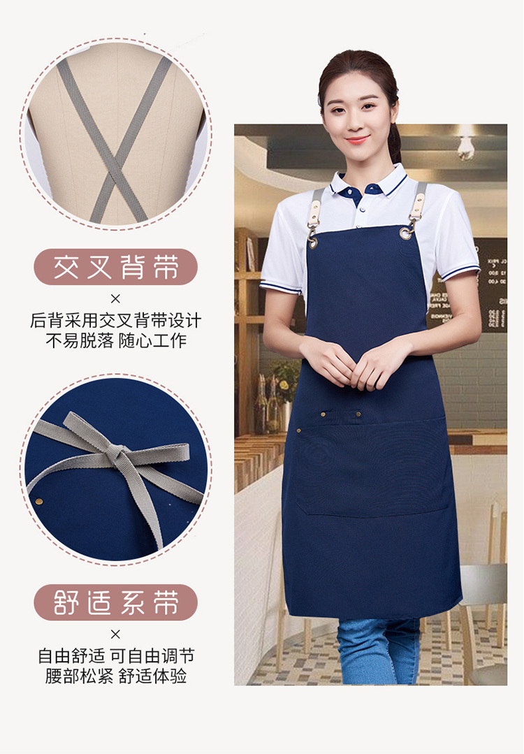 Canvas cross work clothes waiter apron H15-928