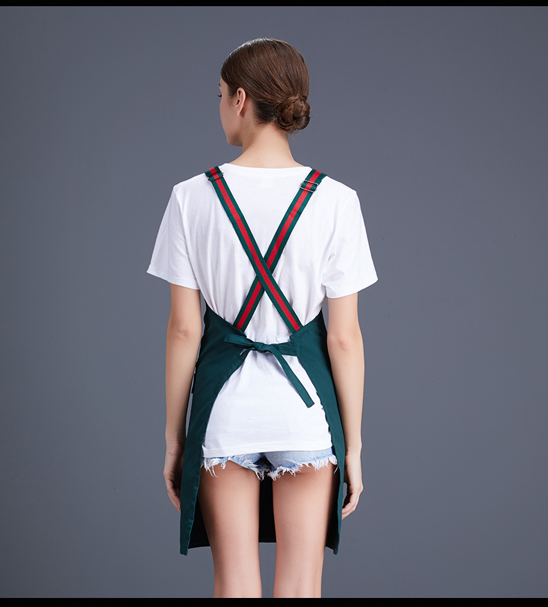 Canvas color webbing adjustable shoulder apron N01-20D291-20D295