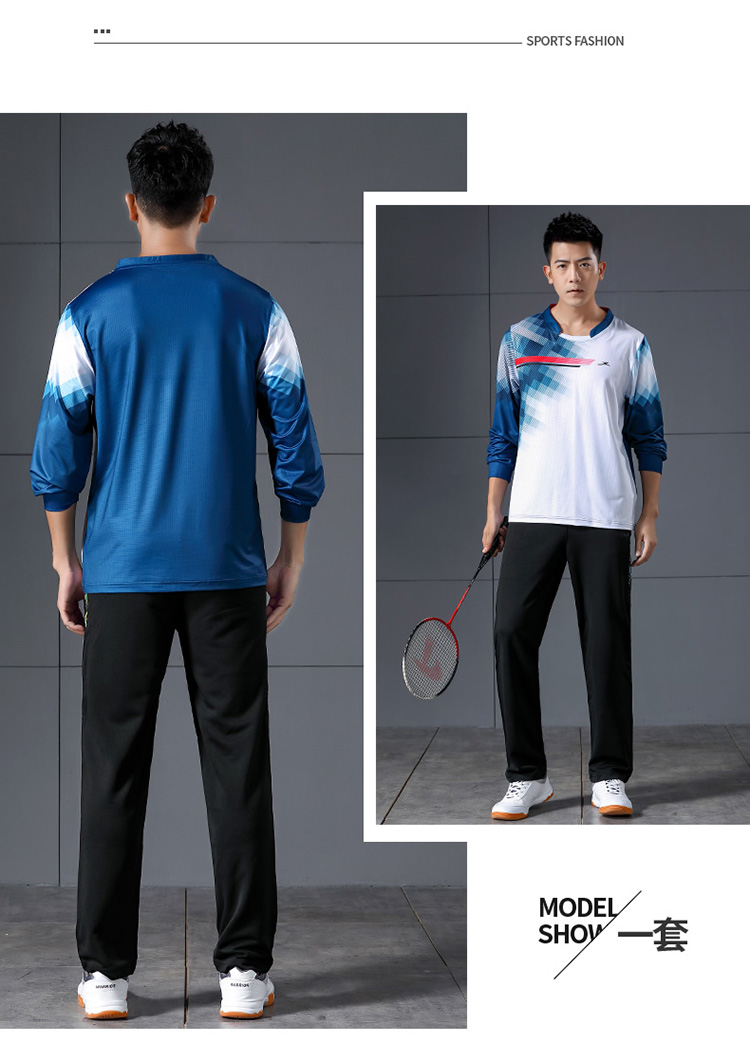 150g comfortable casual badminton clothing long-sleeved tops men GM2-2616-1 tops men