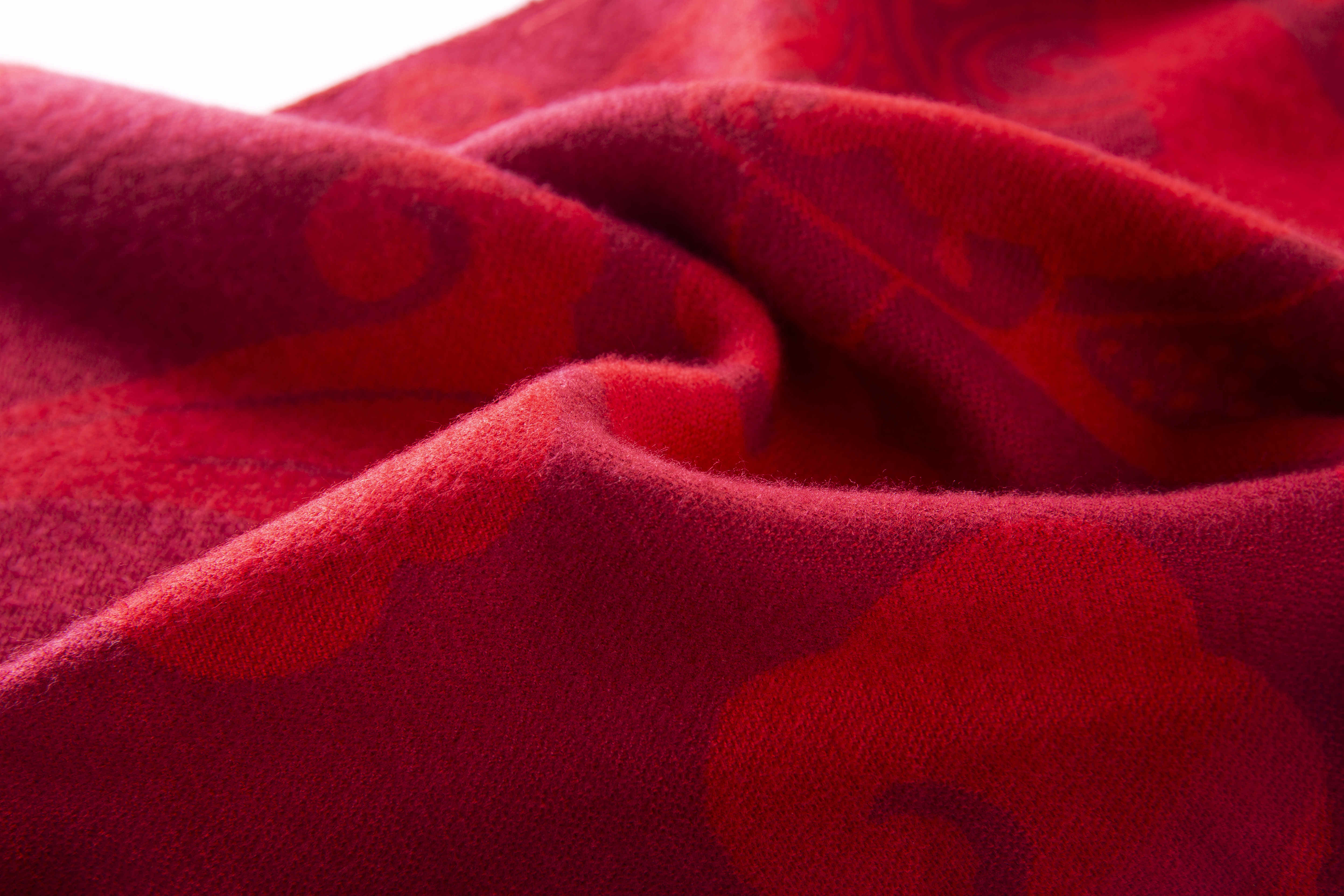 140g jacquard red scarf GT3-scarf 6