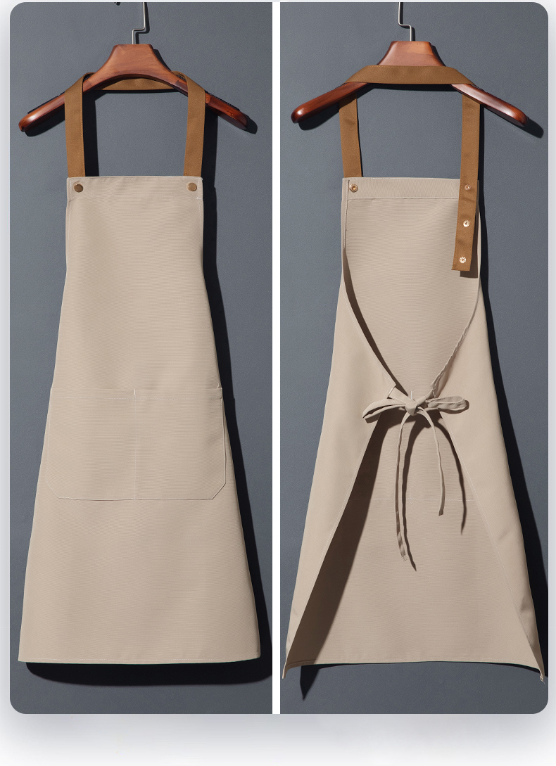 Canvas waterproof halter neck apron H27-01