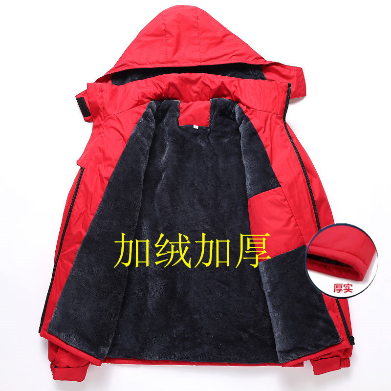 Plush hooded single-layer jacket L03-2826