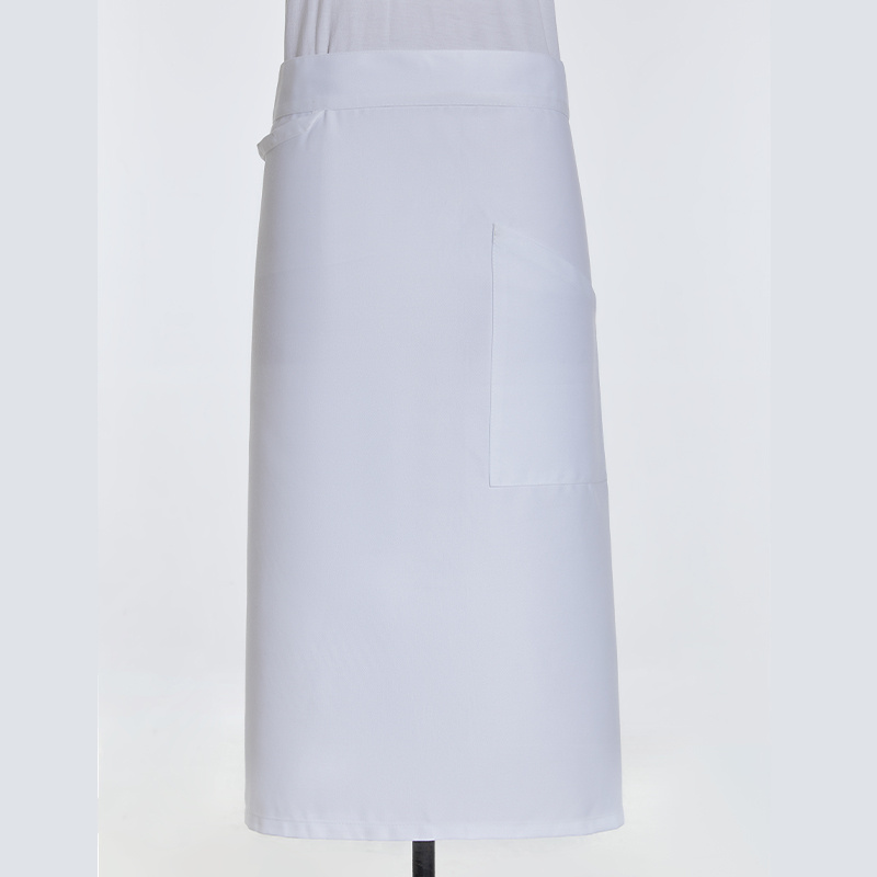 Fashion oblique collar autumn and winter long-sleeved chef uniform apron H15-waterproof new half-length