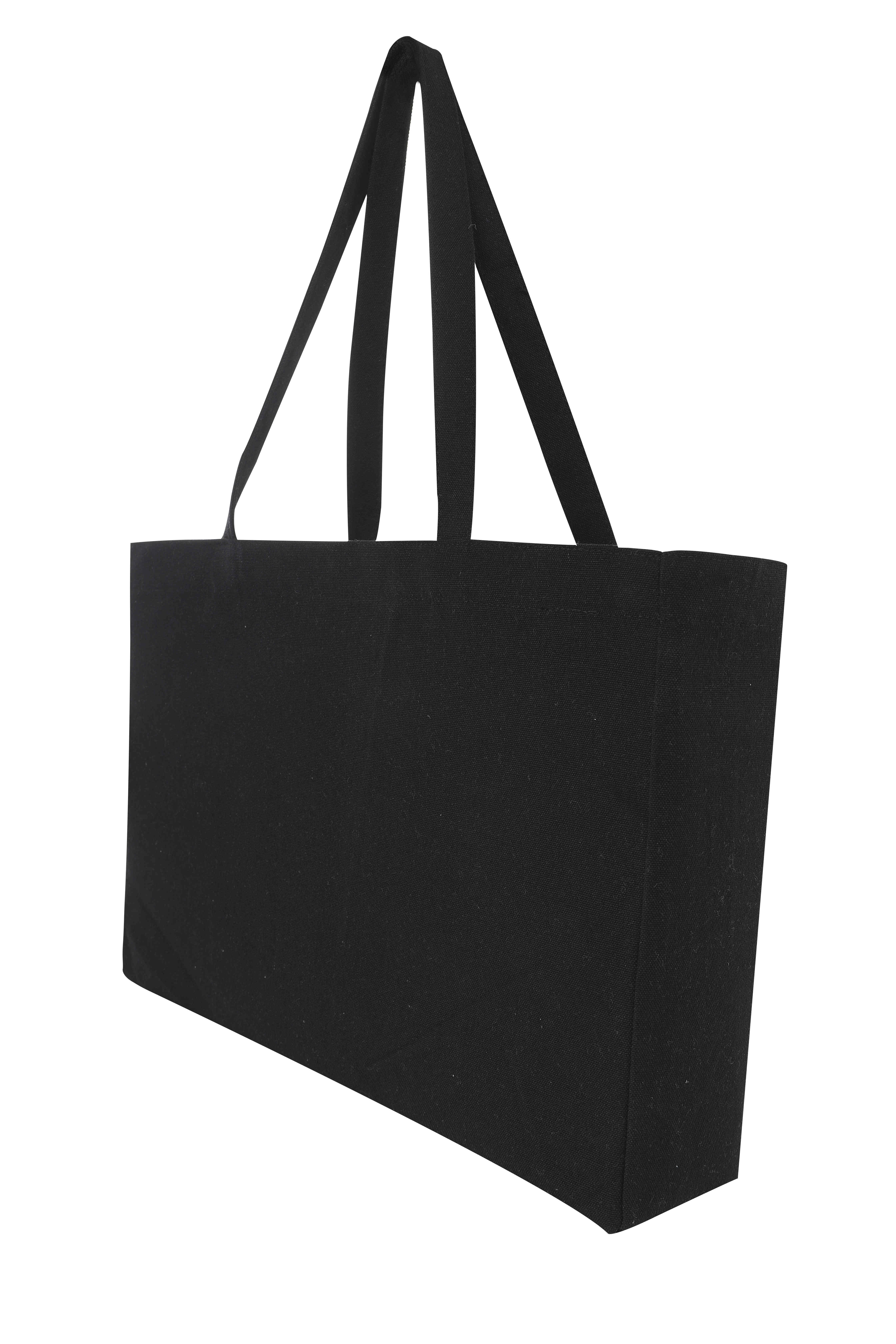 12A polyester-cotton Japanese style large canvas bag with bottom and side buckles GJ60-FB09