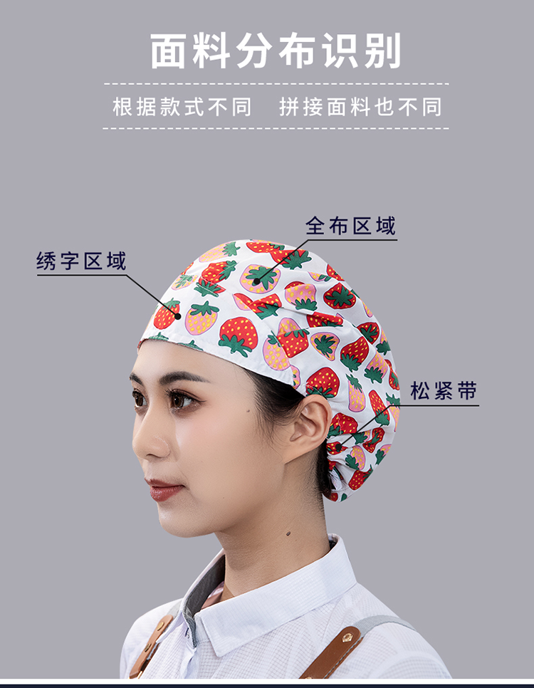 Korean style folding polyester elastic work cap N01-801-827