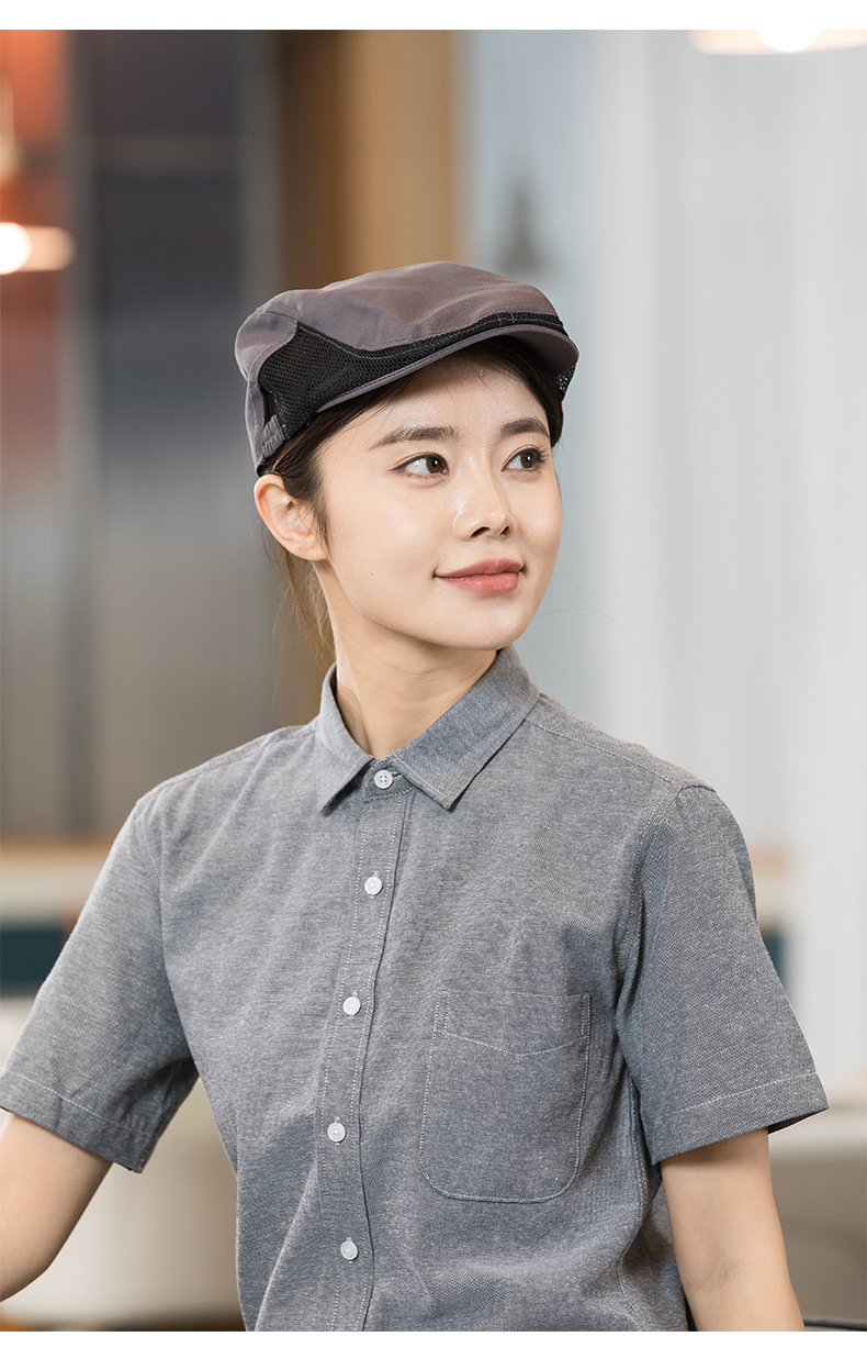 Casual simple and comfortable double-sided waiter mesh cap H01-522