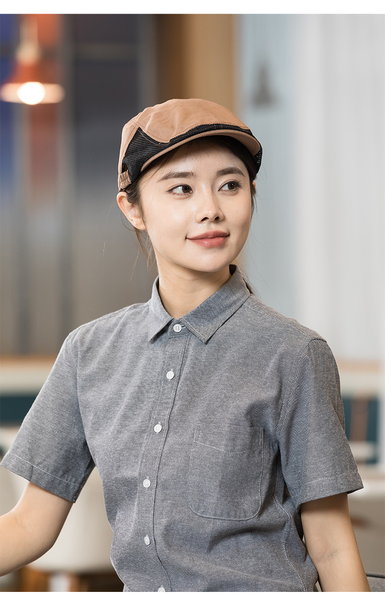 Casual simple and comfortable double-sided waiter mesh cap H01-522