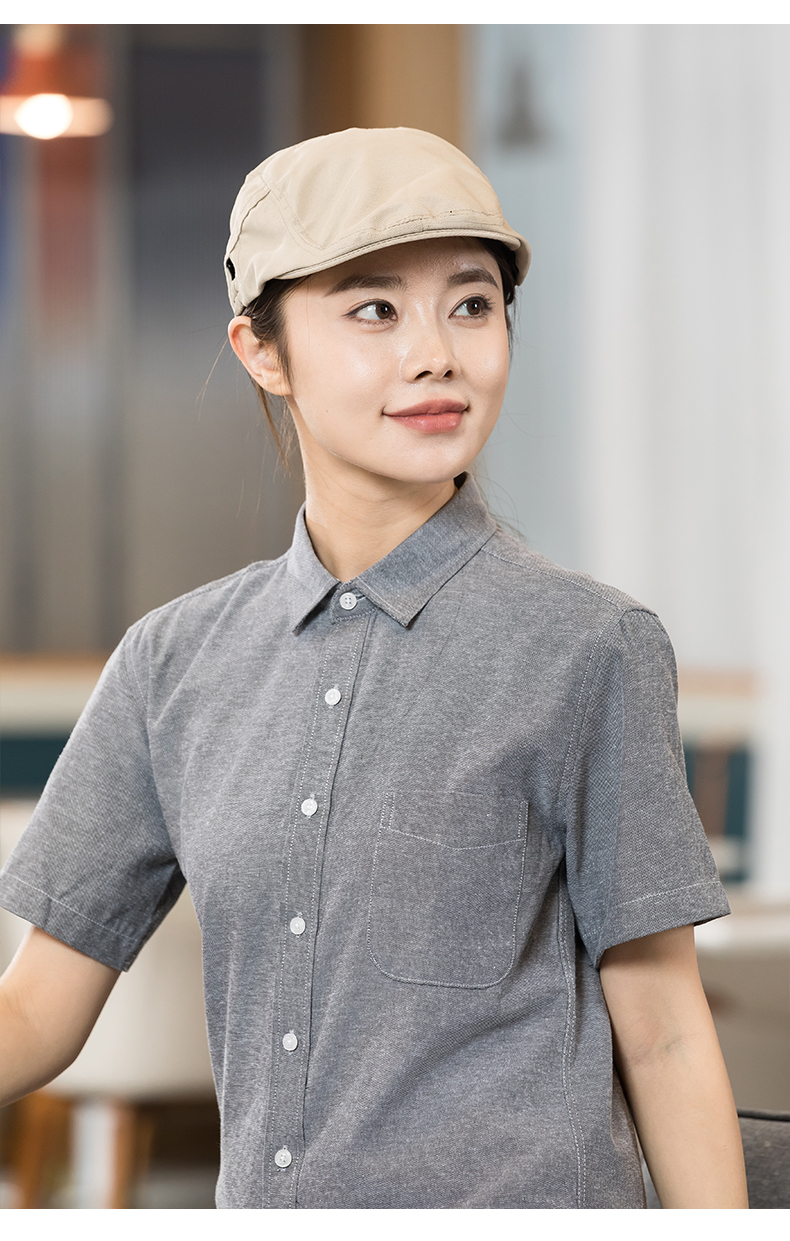 Simple casual double-sided elastic waiter beret H01-523