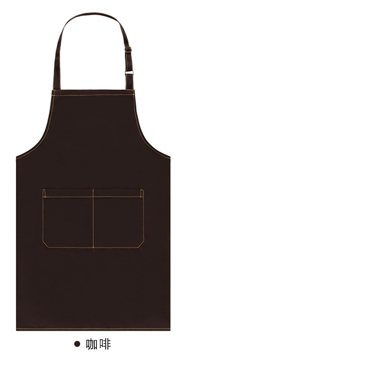 240g polyester cotton canvas copper buckle adjustable double pocket waterproof apron CFWQ12