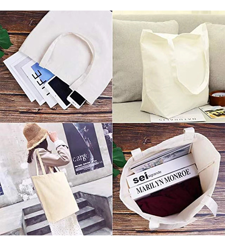 Solid color canvas shoulder bag P02-U002 (no independent packaging)