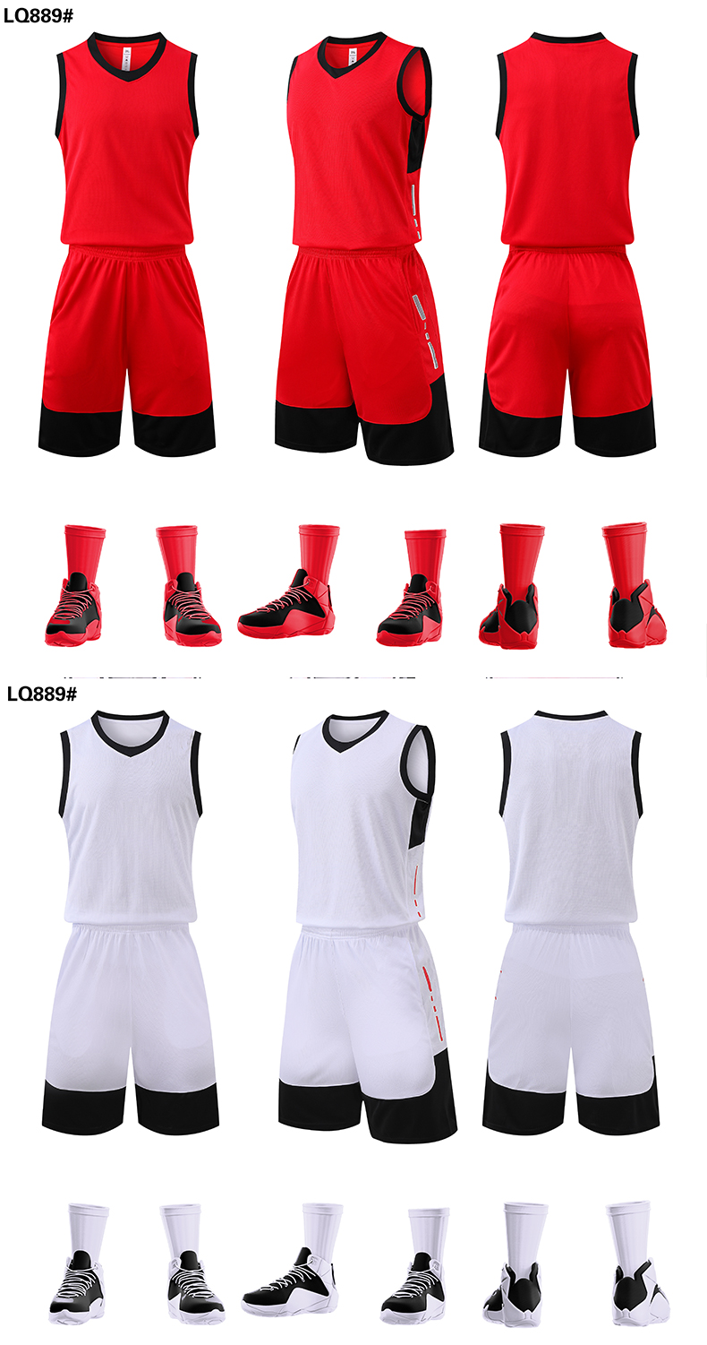 Colorblock sports basketball suit G13-889