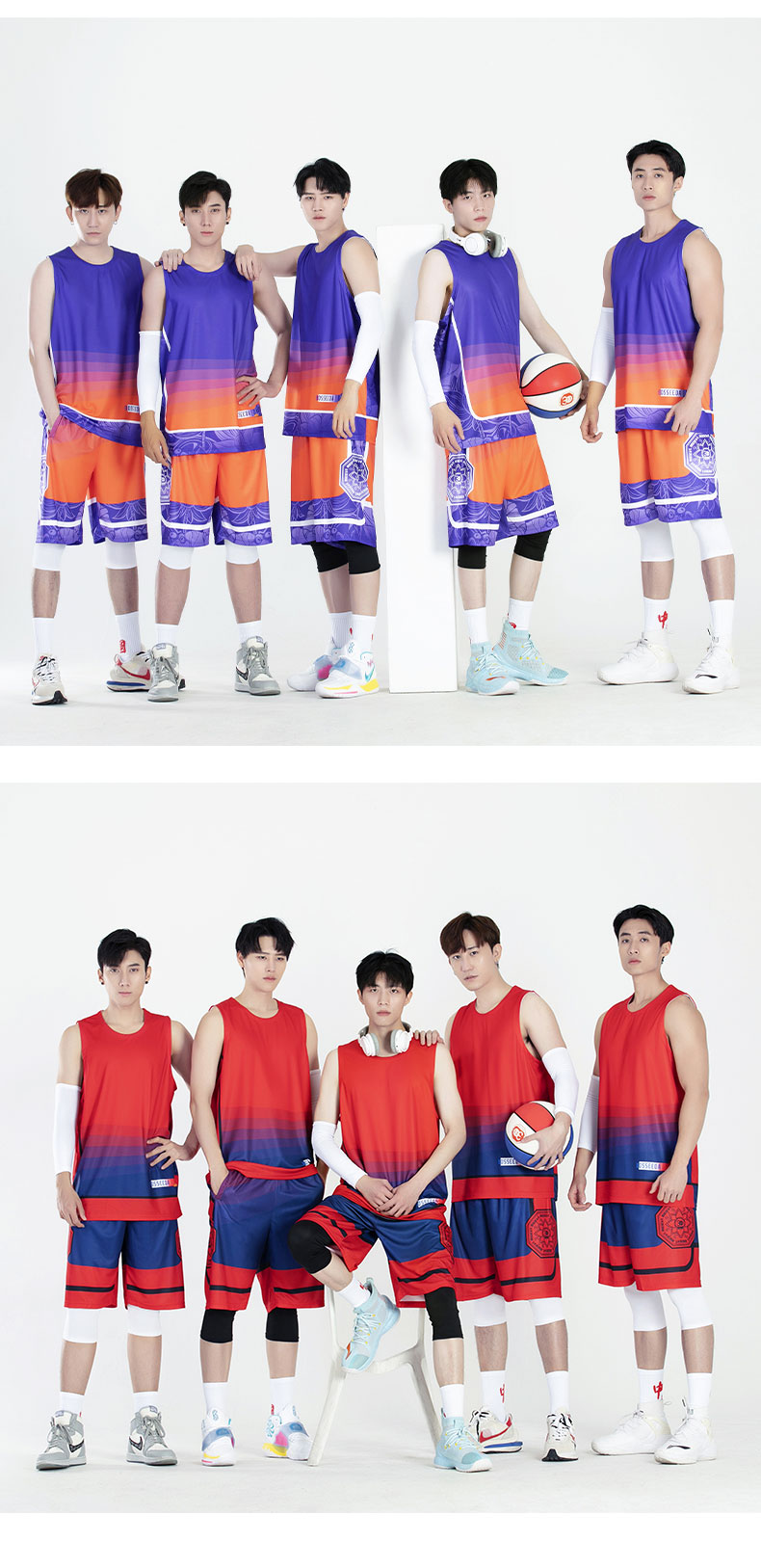 Competition basketball uniform set 210-B302 children