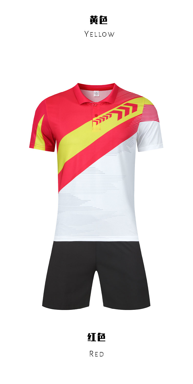 Breathable single shirt quick-drying sports badminton suit (European size) GY6-7033 men top