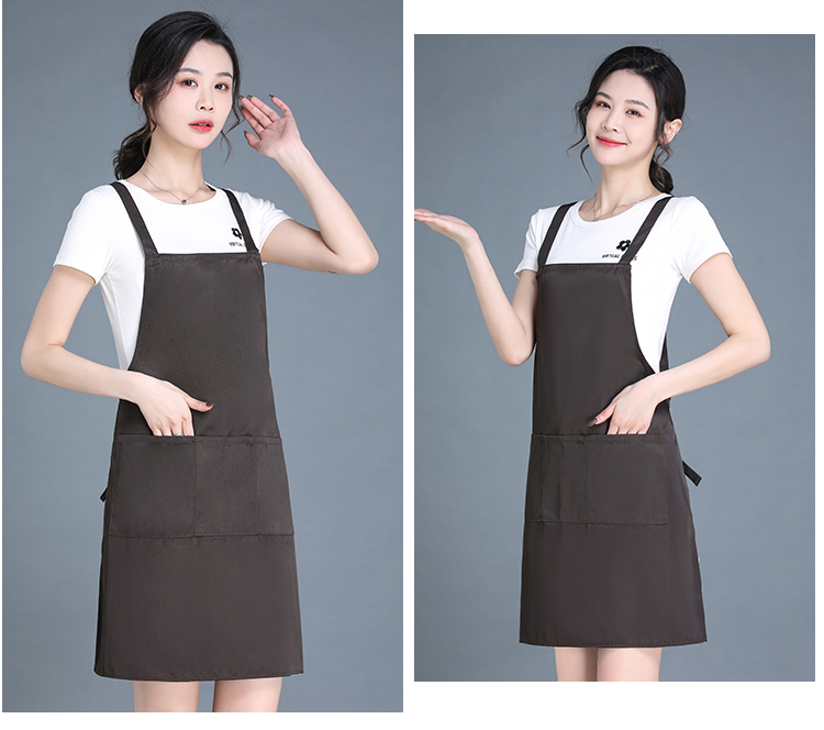 Thickened workwear anti-fouling shoulder strap apron HD1-198