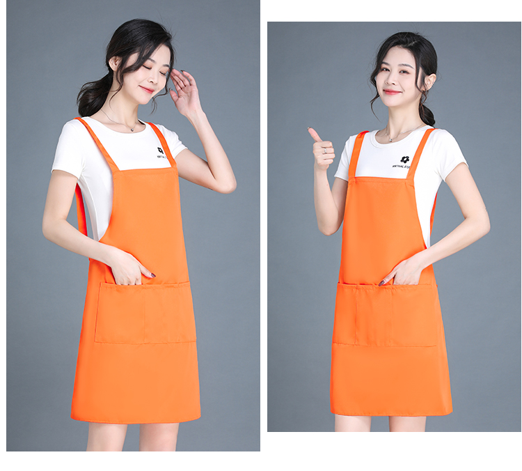 Thickened workwear anti-fouling shoulder strap apron HD1-198