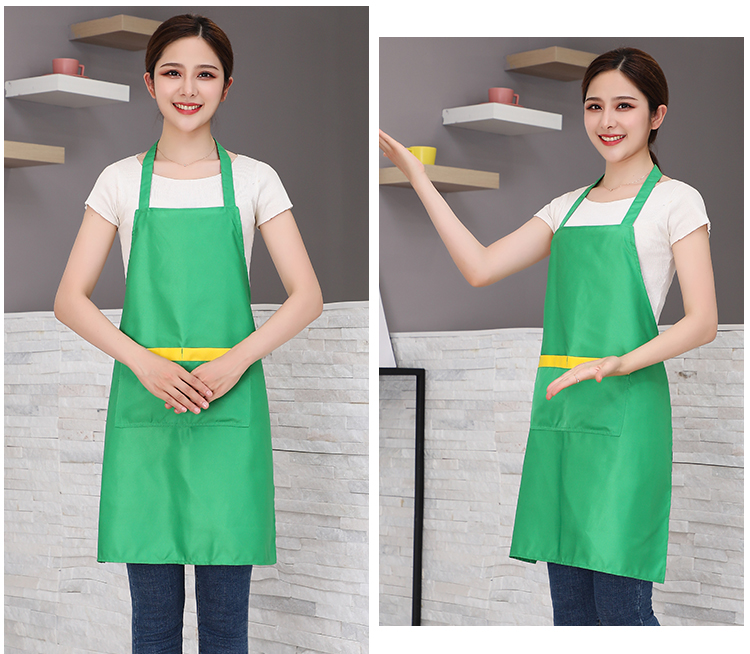 Fine imitation wool wear-resistant adjustable halter apron HD1-588A