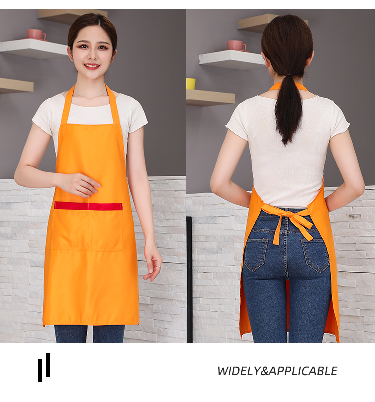 Fine imitation wool wear-resistant adjustable halter apron HD1-588A