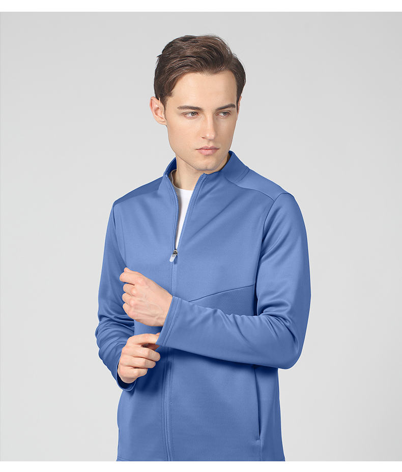 250g quick-drying solid color zipper sports long-sleeved top GB5-P119