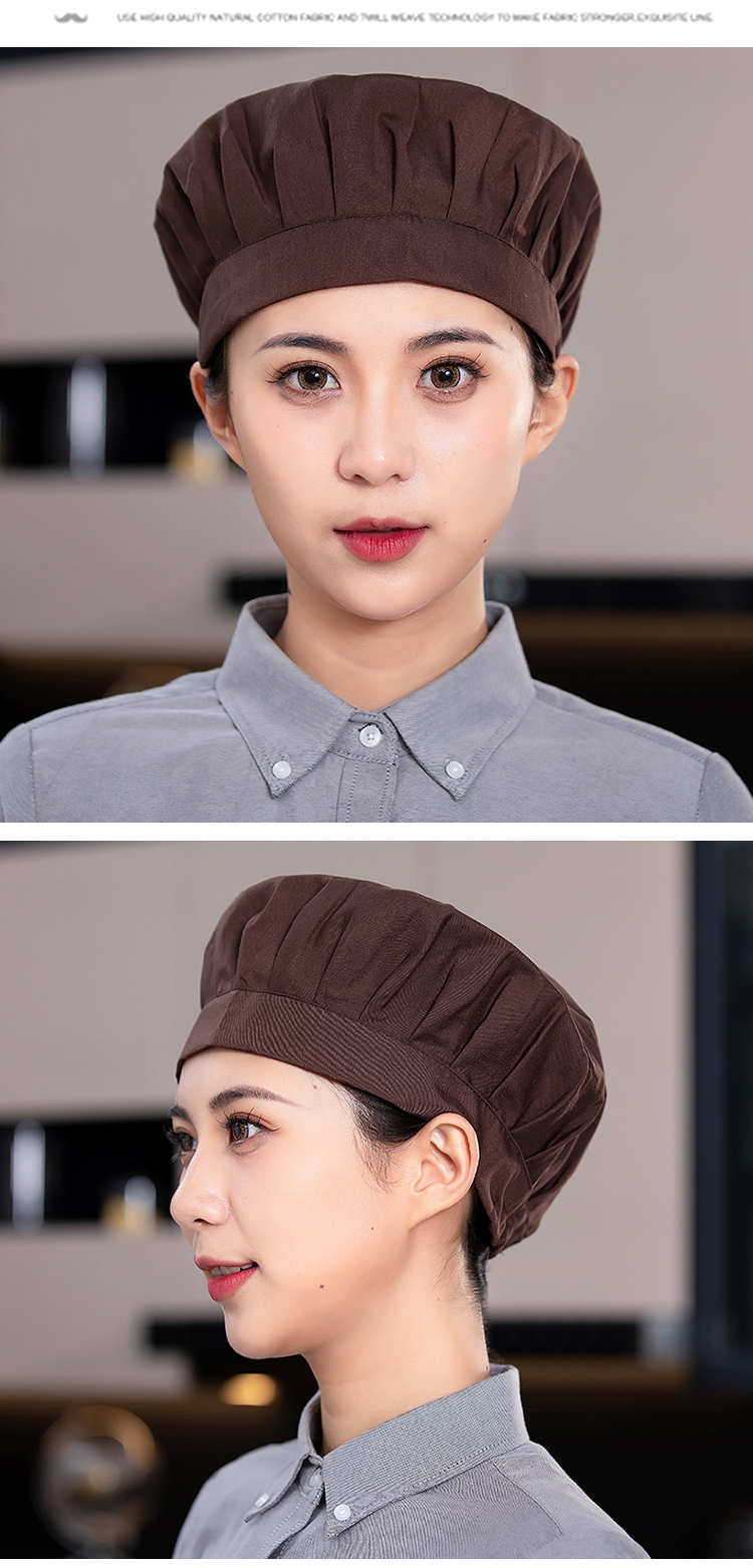 Polyester Korean style wide brim full fabric work cap N01-835-841