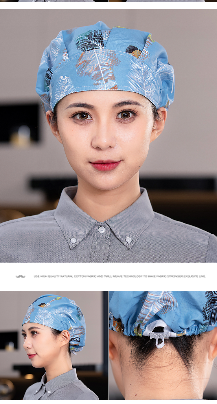 Korean style folding polyester elastic work cap N01-801-827