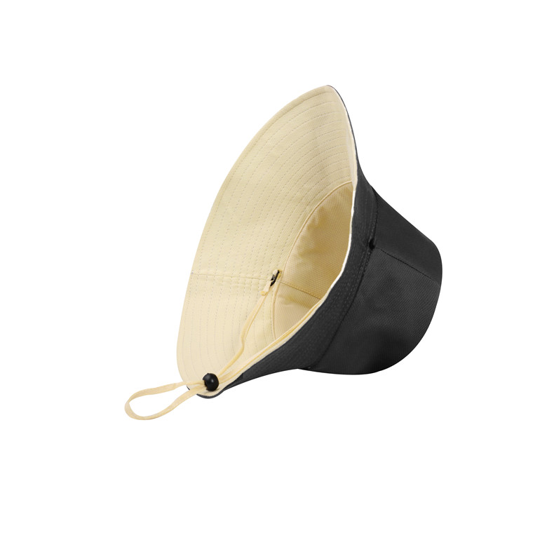 Bucket hat series double-sided large brim sun hat with adjustable windproof rope D27-CZD132