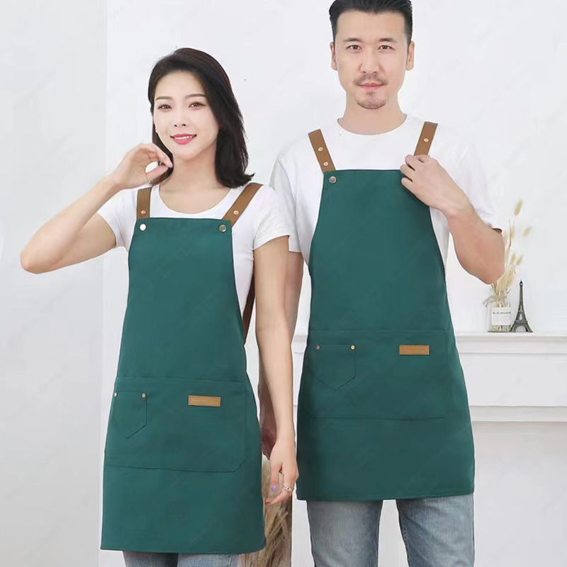 Canvas waterproof halter apron B05-Waterproof canvas