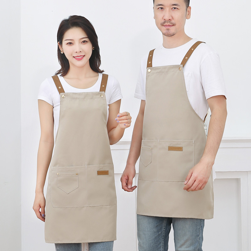 Canvas waterproof halter apron B05-Waterproof canvas