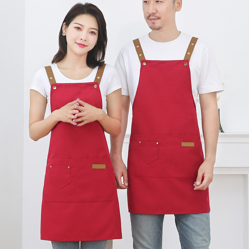 Canvas waterproof halter apron B05-Waterproof canvas