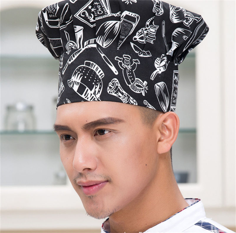 White mushroom cap oil-proof cotton cloth chef work cap B05-cloth cap