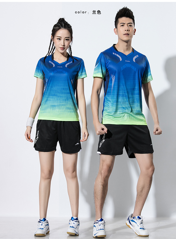 150g V-neck quick-drying badminton competition tops for men GM2-A2601