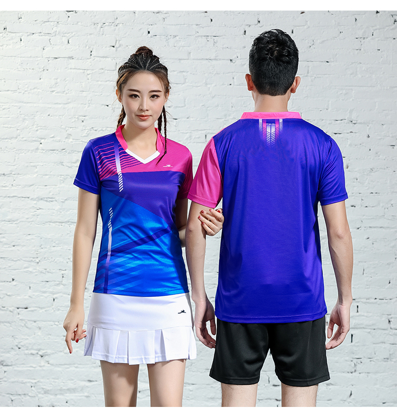 150g quick-drying V-neck sports casual short-sleeved men and women GM2-2618