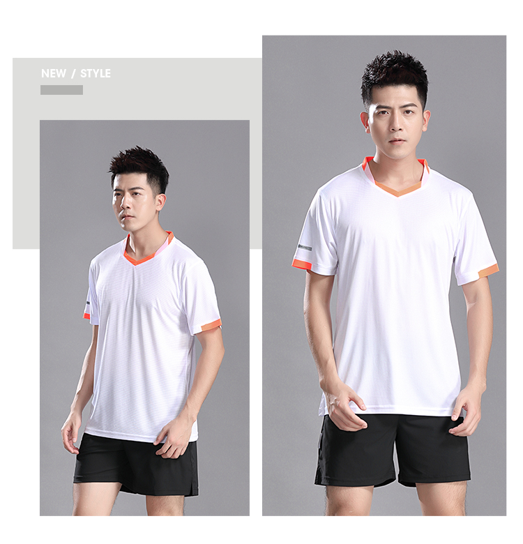 150g quick-drying sports style V-neck suit for men GM2-2001