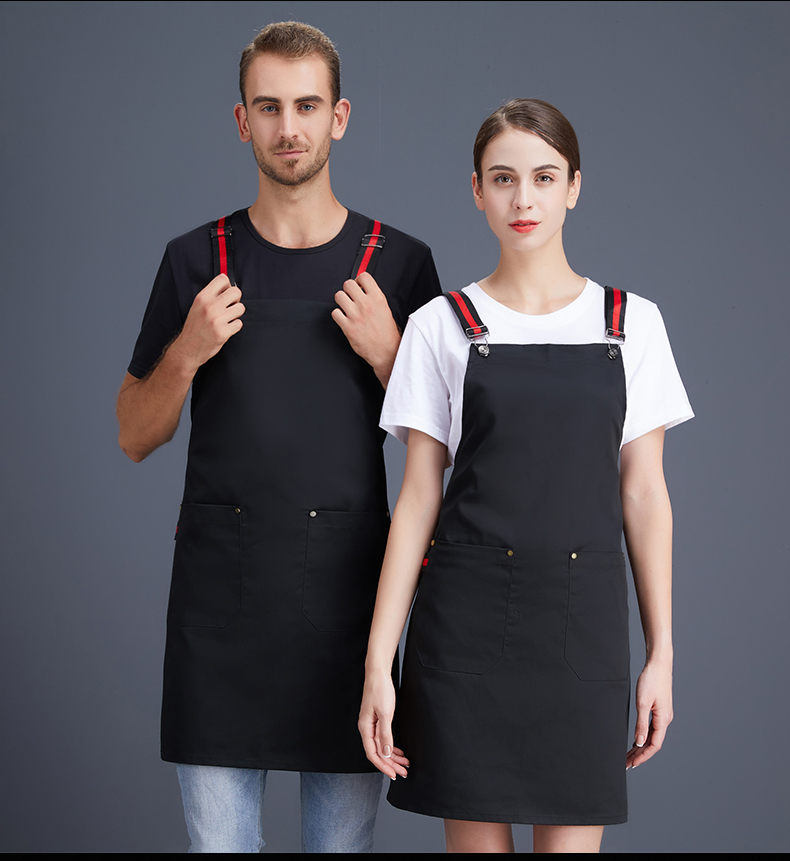 Canvas color webbing adjustable shoulder apron N01-20D291-20D295