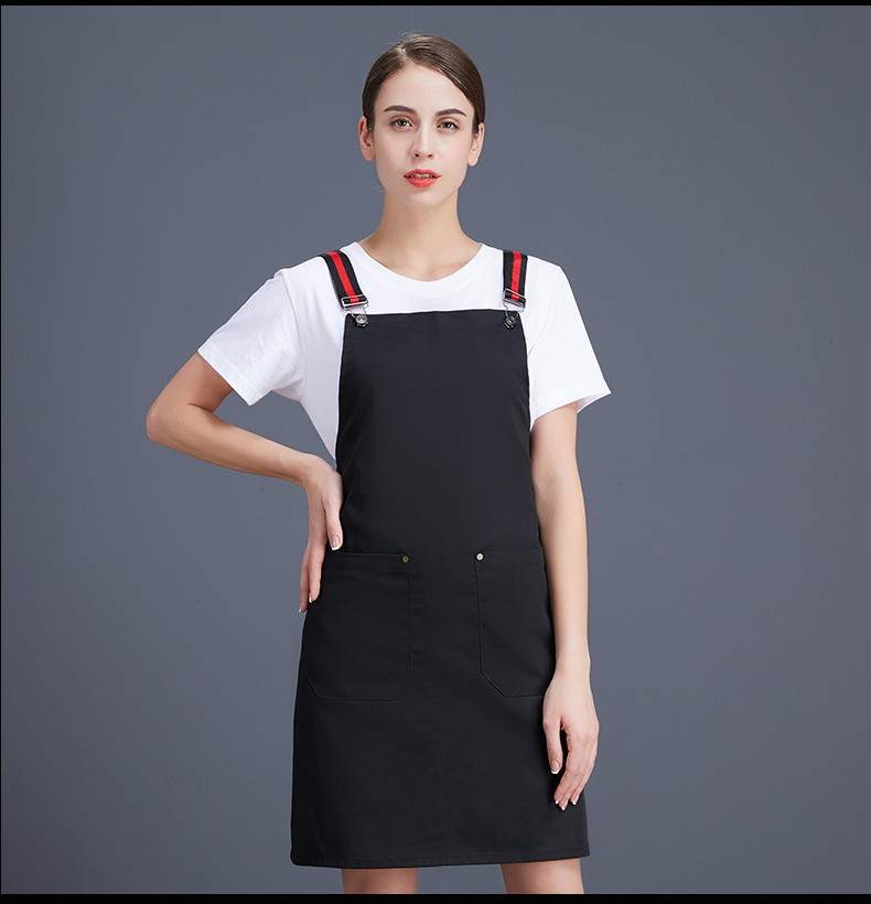 Canvas color webbing adjustable shoulder apron N01-20D291-20D295