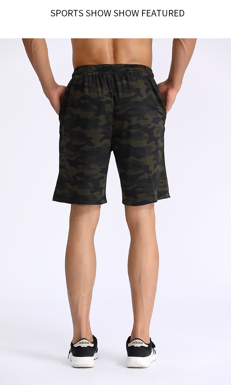 Polyester elastic drawstring shorts G19-MP0832