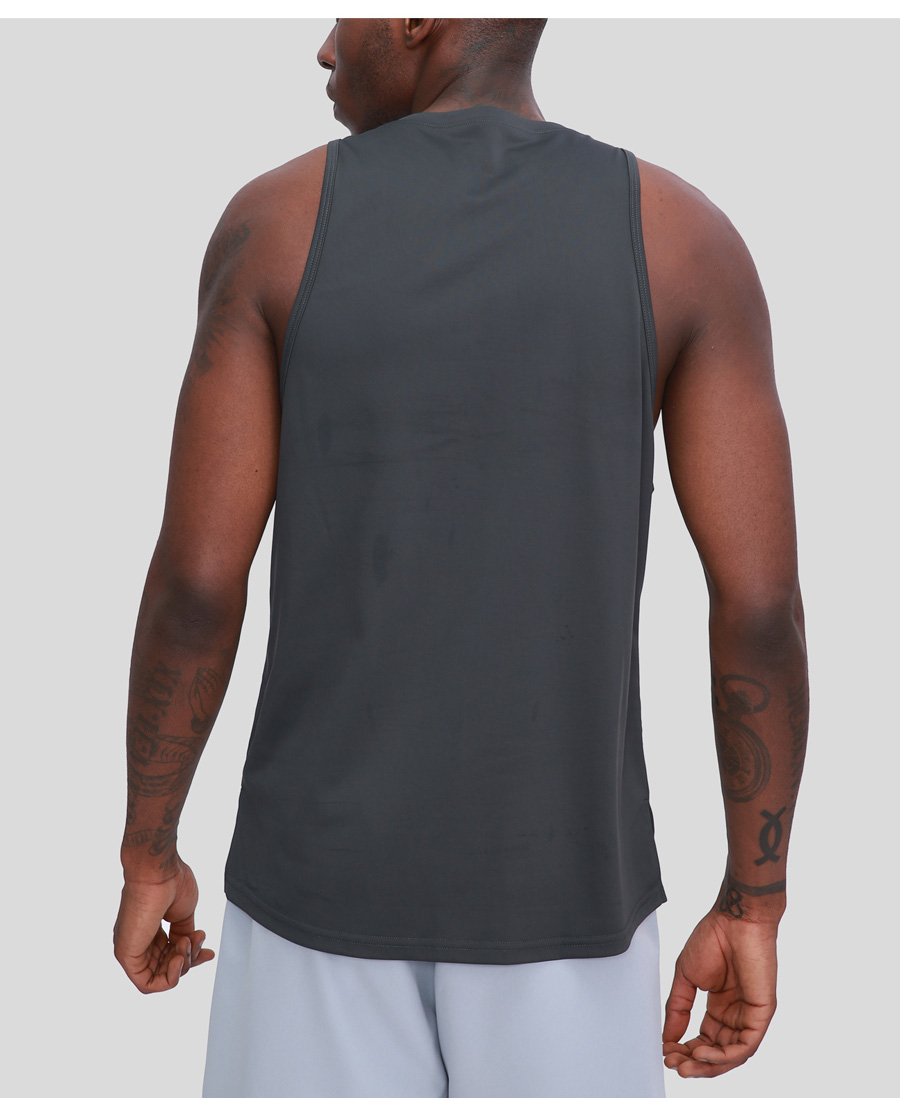 Outdoor sports quick-drying elastic round neck vest D26-90