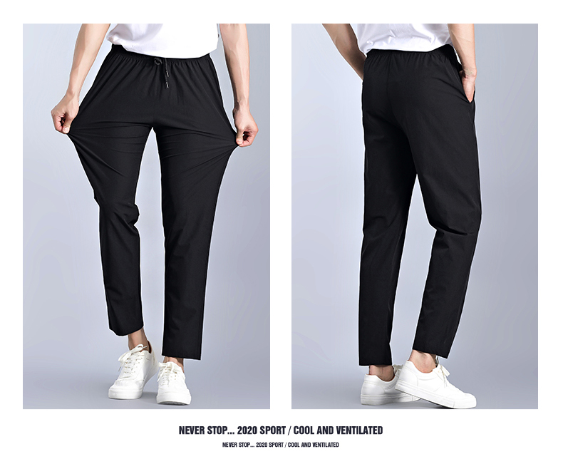 Quick-drying solid color thin trousers 58-8391 (take it the next day)