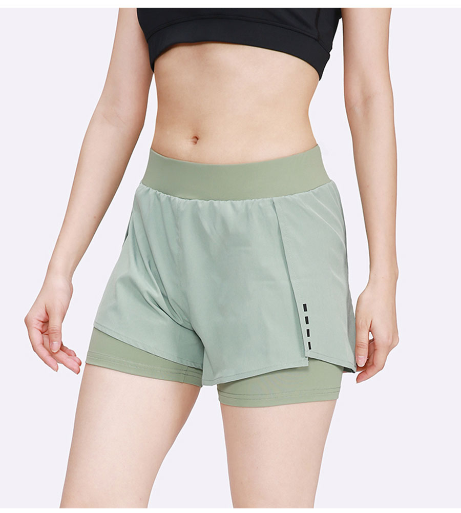 Fake two-piece outdoor exercise shorts for women D26-X8