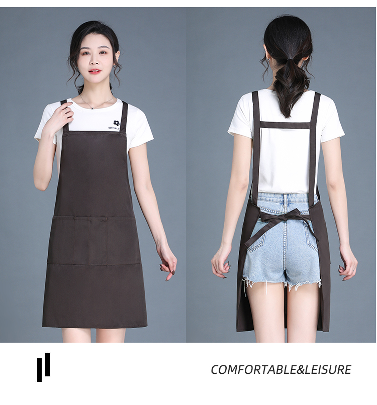 Thickened workwear anti-fouling shoulder strap apron HD1-198