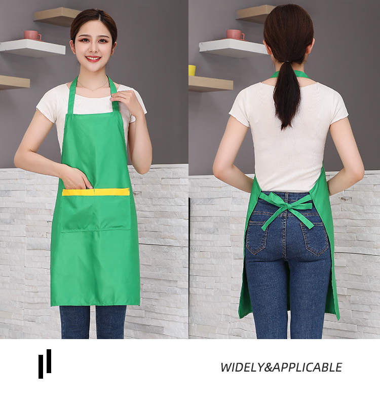 Fine imitation wool wear-resistant adjustable halter apron HD1-588A