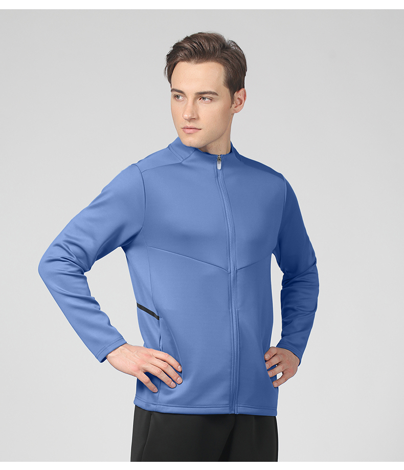 250g quick-drying solid color zipper sports long-sleeved top GB5-P119