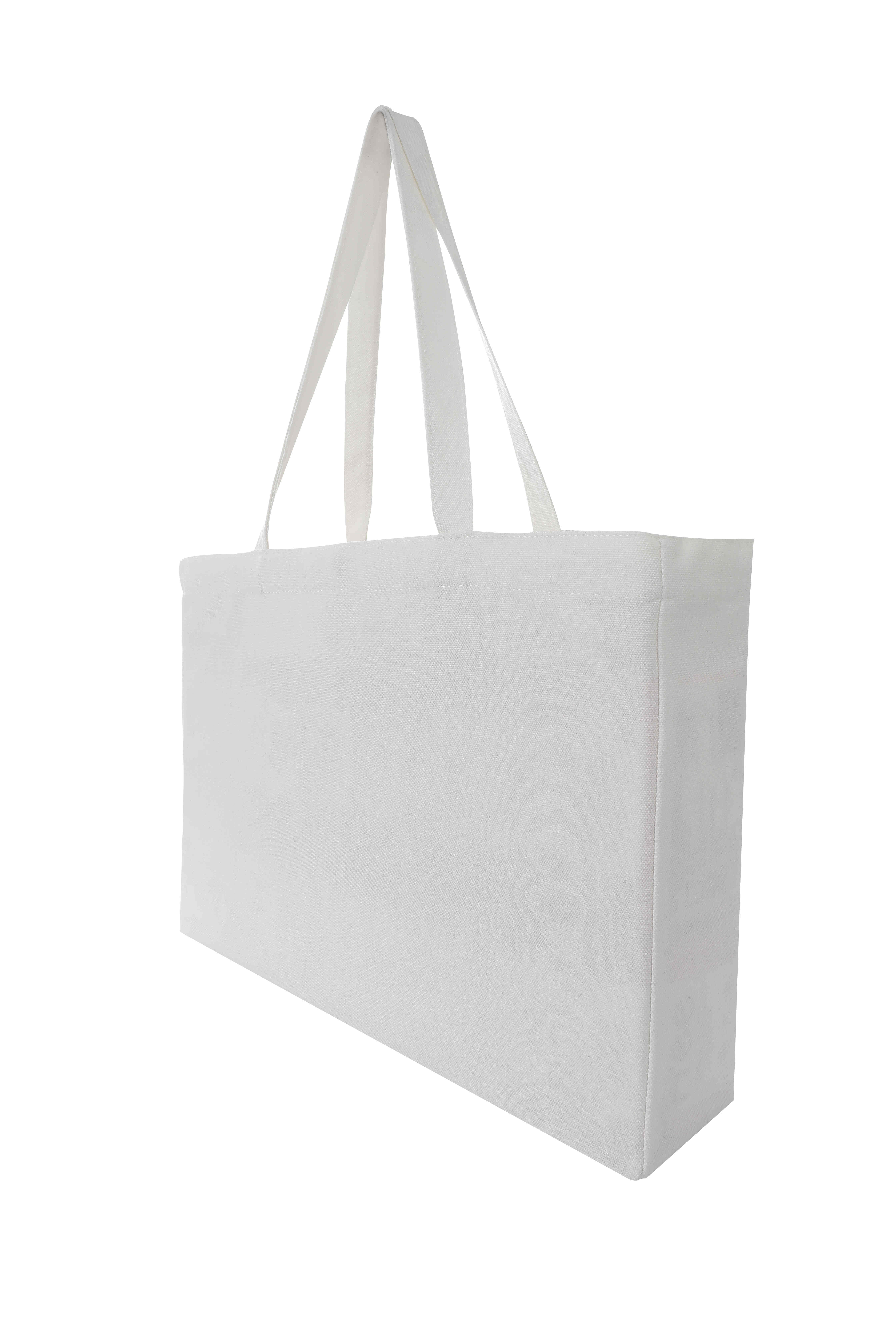 12A polyester-cotton Japanese style large canvas bag with bottom and side buckles GJ60-FB09