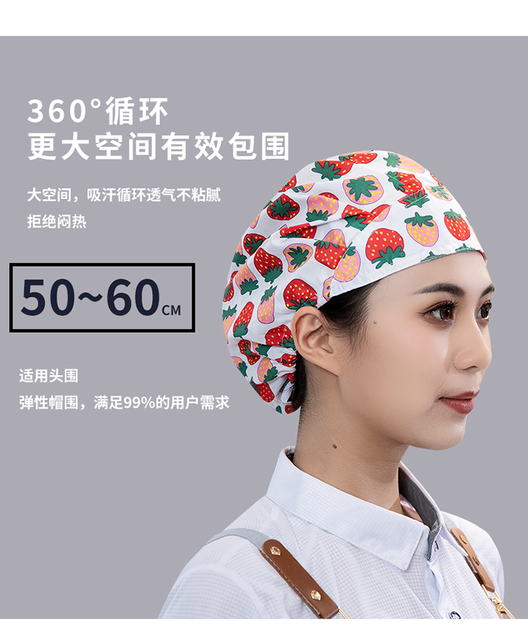 Korean style folding polyester elastic work cap N01-801-827