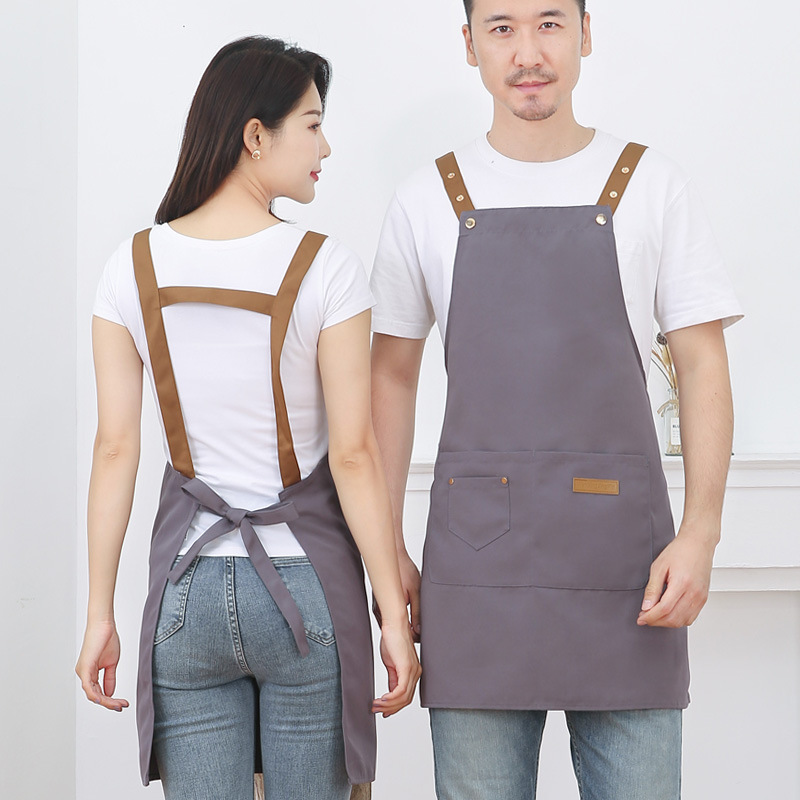 Canvas waterproof halter apron B05-Waterproof canvas