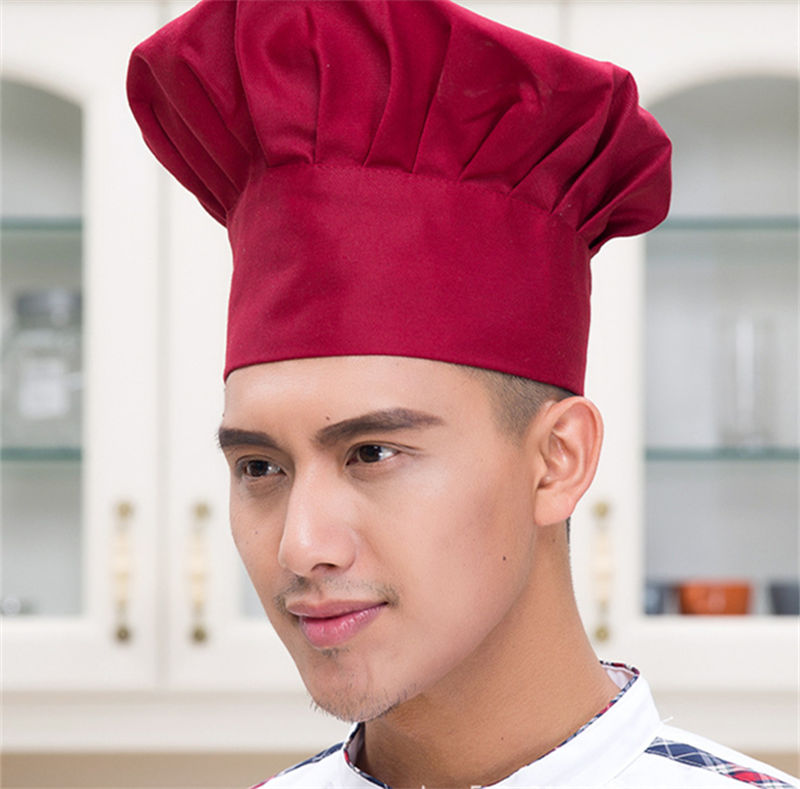 White mushroom cap oil-proof cotton cloth chef work cap B05-cloth cap