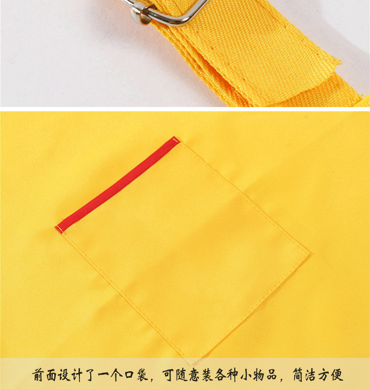 200g twill polyester-cotton fabric fashionable metal buckle one-shoulder apron for children CFWQ11 children clothing