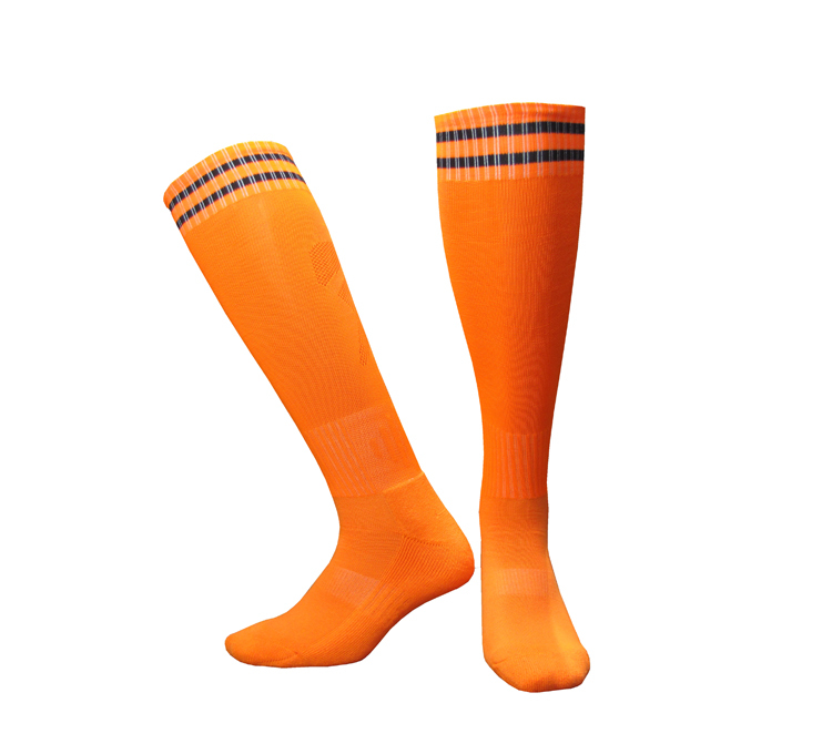 Short fiber plain weave solid color children football socks GY9-EDP503