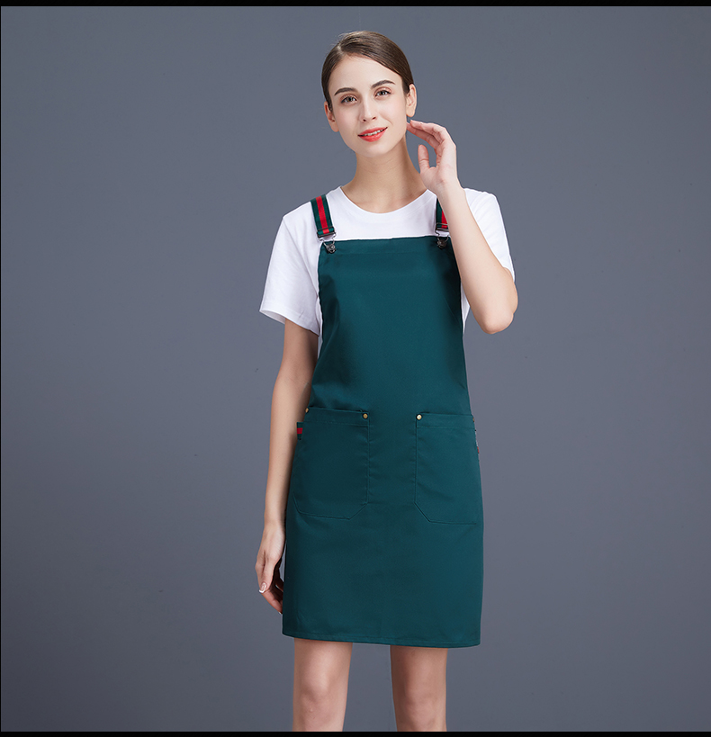 Canvas color webbing adjustable shoulder apron N01-20D291-20D295