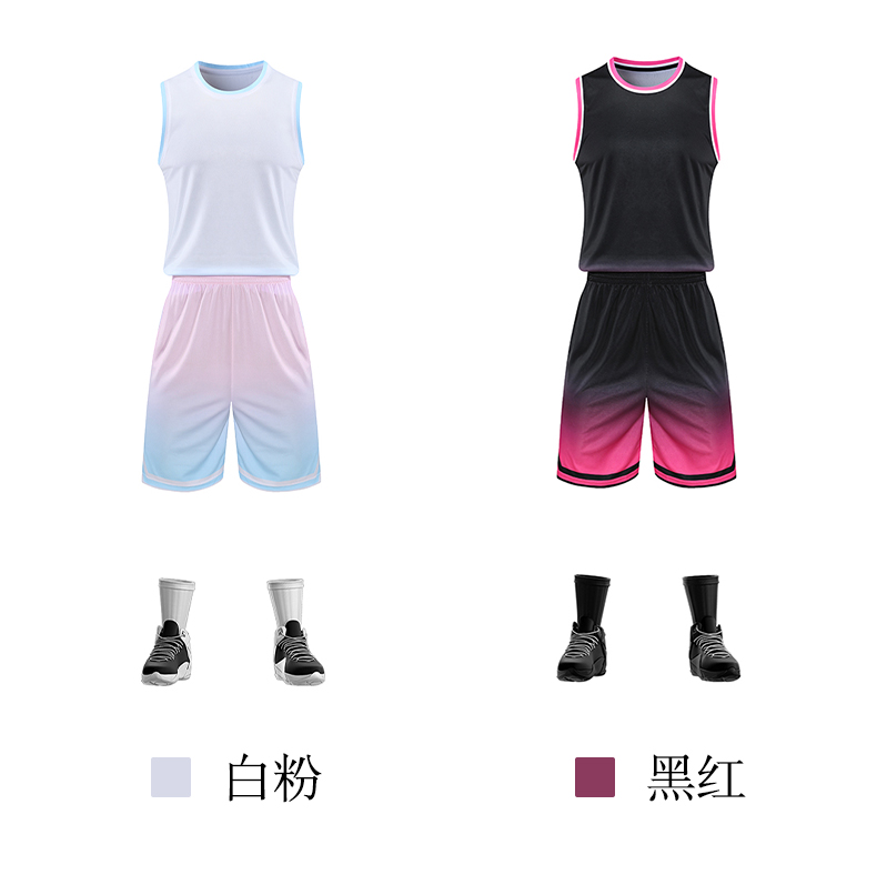 Sports breathable quick-drying gradient basketball suit GB17-2206