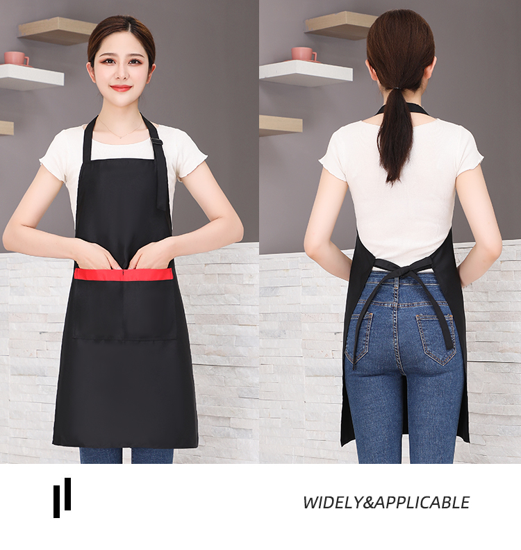 Fine imitation wool wear-resistant adjustable halter apron HD1-588A